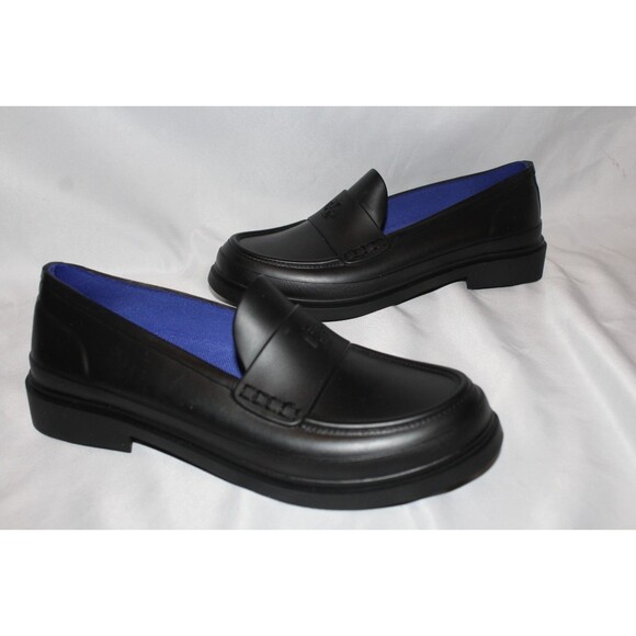 TORY BURCH WOMEN'S CLASSIC RAIN LOAFER BLACK SZ 7 NIB 248 - Picture 6 of 7